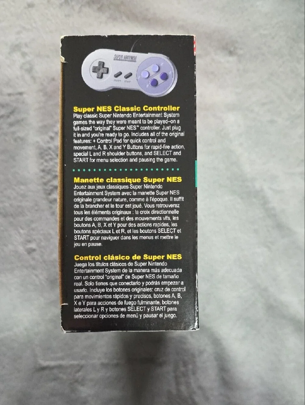 Nintendo Super Nintendo Classic Edition Console in Gray with Purple Buttons